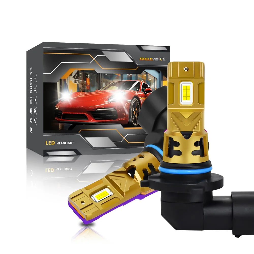 1 Pair 9006 / HB4 LED Car Headlight Bulbs 35W 6500K IP68 Waterproof High Low Beam Headlamp - 2
