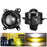T14 1 Pair 3 Inch High Power Dual Beam LED Projector Lights For DAF Trucks Front Bumper Fog Lamp 55W 9-32V - 1