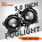 T14 1 Pair 3 Inch High Power Dual Beam LED Projector Lights For DAF Trucks Front Bumper Fog Lamp 55W 9-32V - 3