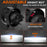 T14 1 Pair 3 Inch High Power Dual Beam LED Projector Lights For DAF Trucks Front Bumper Fog Lamp 55W 9-32V - 4