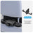 Adjustable PU Leather Car Headrest Pillow 5D Memory Foam Slow Rebound Neck Support Cushion - Black - 5