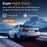 W3 WiFi 4 Channel Dash Cam 2K Night Vision Quad Lens Car DVR Vehicle Driving Recorder with GPS Module + Step-Down Cable - 7