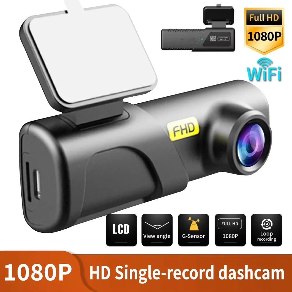 WiFi Car Dash Cam 1080P HD USB Powered Wide Angle Lens Night Vision Loop Recording Car DVR Camera - 2