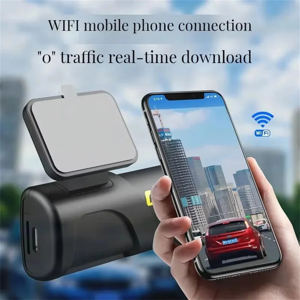 WiFi Car Dash Cam 1080P HD USB Powered Wide Angle Lens Night Vision Loop Recording Car DVR Camera - 7