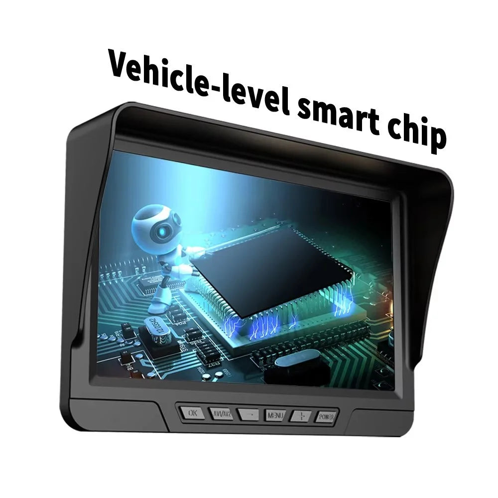 D06PLUS 7 Inch Digital HD Dash Cam Front and Rear Dual Recording DVR Backup Camera System with F19 Camera - 3