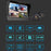 T70 7 Inch Wireless Digital HD Camera Front and Rear Dual Recording Dash Cam Reverse Parking System with F9 Camera - 3