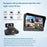 T70 7 Inch Wireless Digital HD Camera Front and Rear Dual Recording Dash Cam Reverse Parking System with F9 Camera - 6