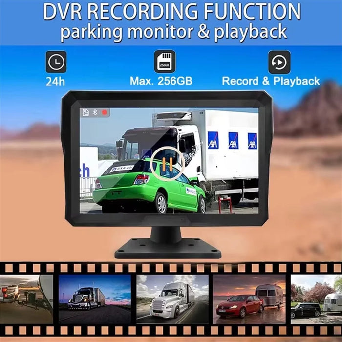 T60PRO 10.1 Inch Large Screen Navigation DVR 6 Channel Monitoring Night Vision Reversing Camera System with F10 Camera - 5