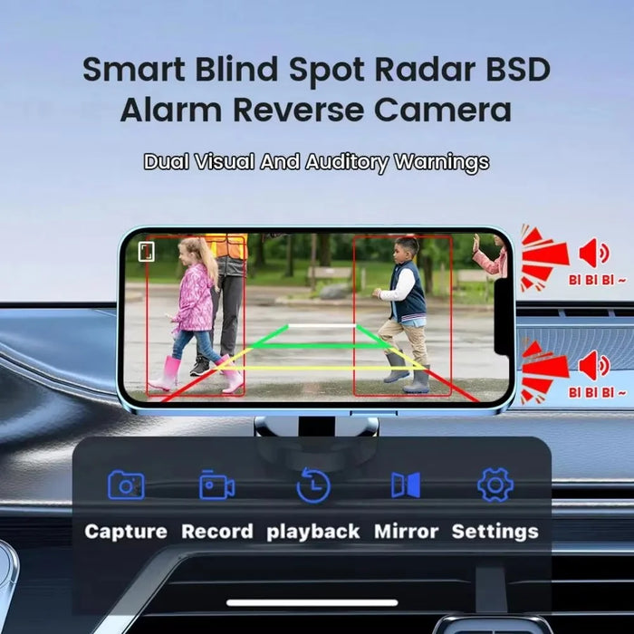 Solar Powered Magnetic BSD HD Camera for Car Truck Dash Cam WiFi Reversing Backup System - 4