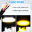 V90 Motorcycle Spotlight 30W IP65 Waterproof Fog Lamp Yellow and White Light Car LED Auxiliary Headlight - 2