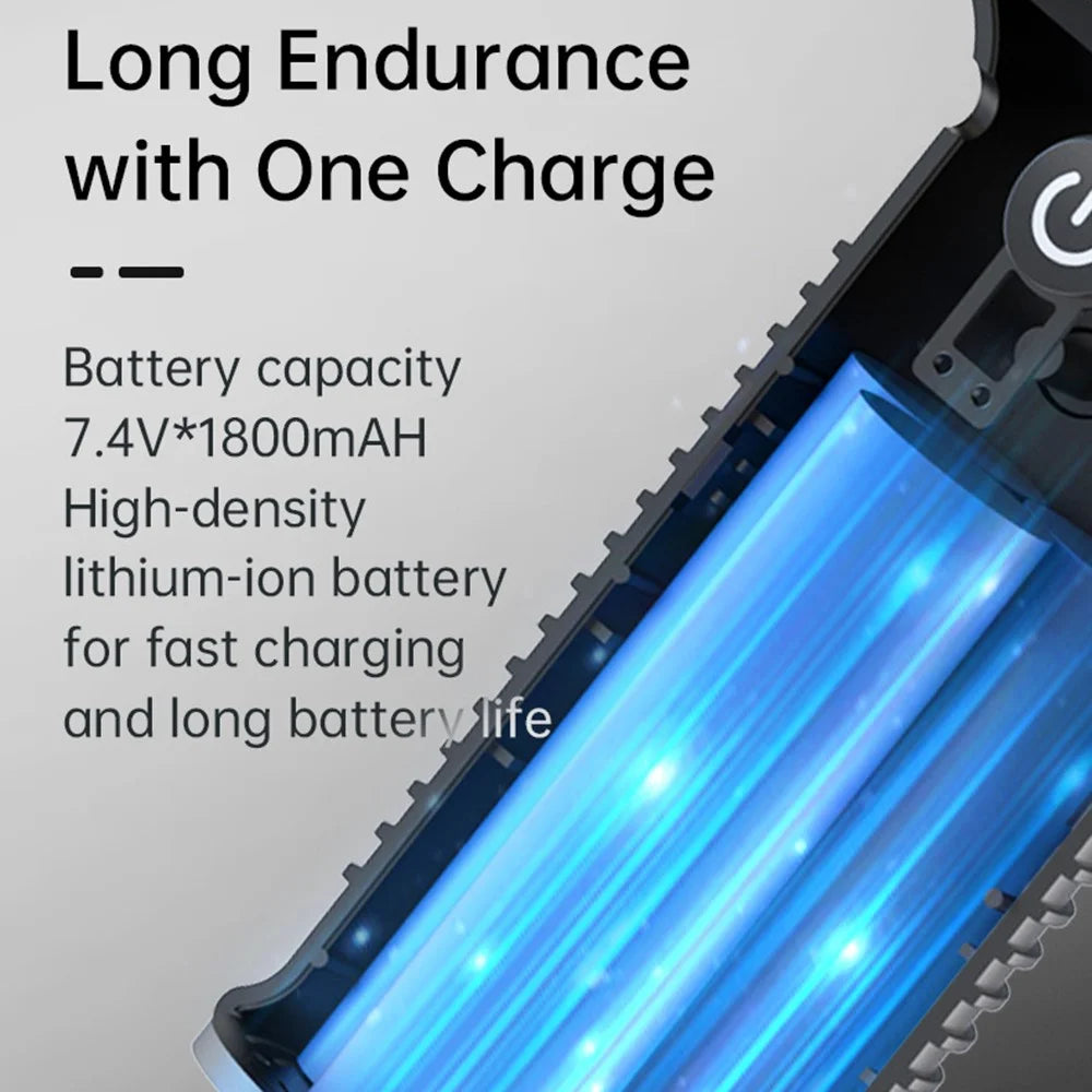 D16 50W 42500RPM Portable Air Duster Rechargeable Wireless Handheld Dust Blower for Car / PC / Keyboard - 6