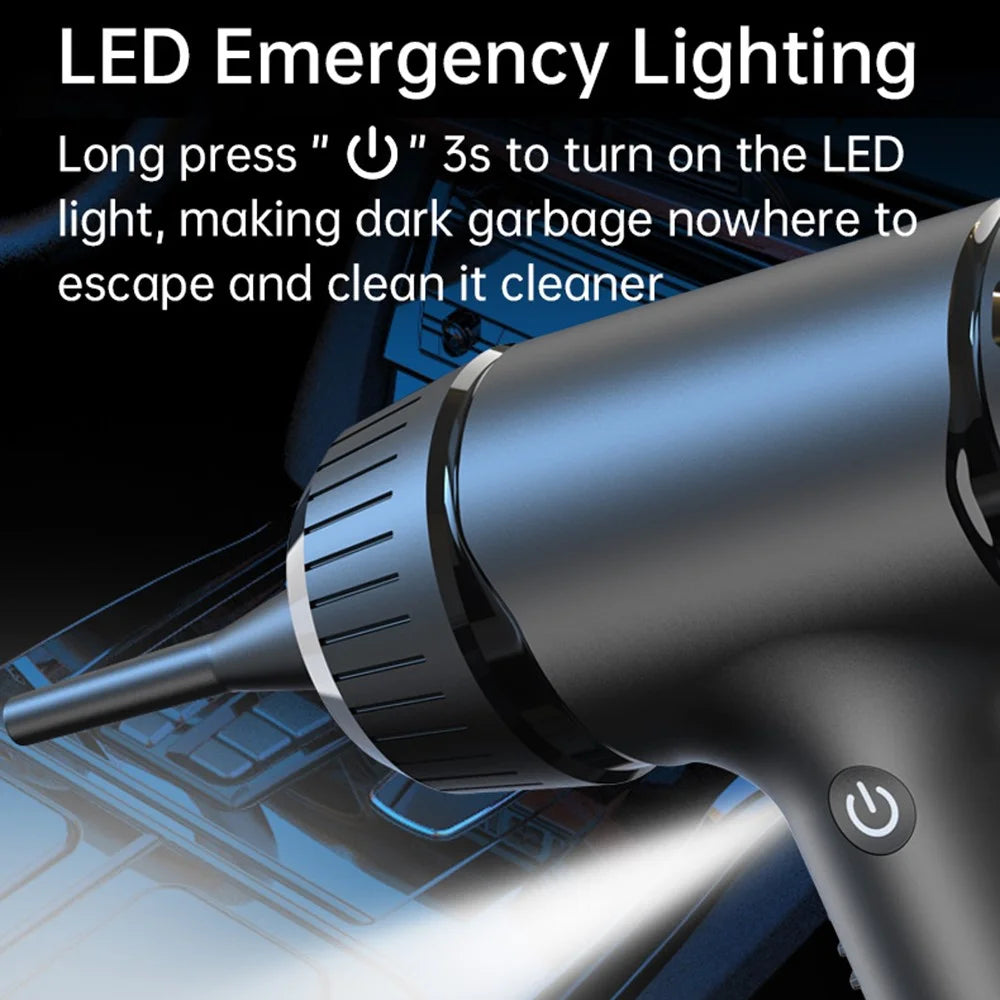 D16 50W 42500RPM Portable Air Duster Rechargeable Wireless Handheld Dust Blower for Car / PC / Keyboard - 7