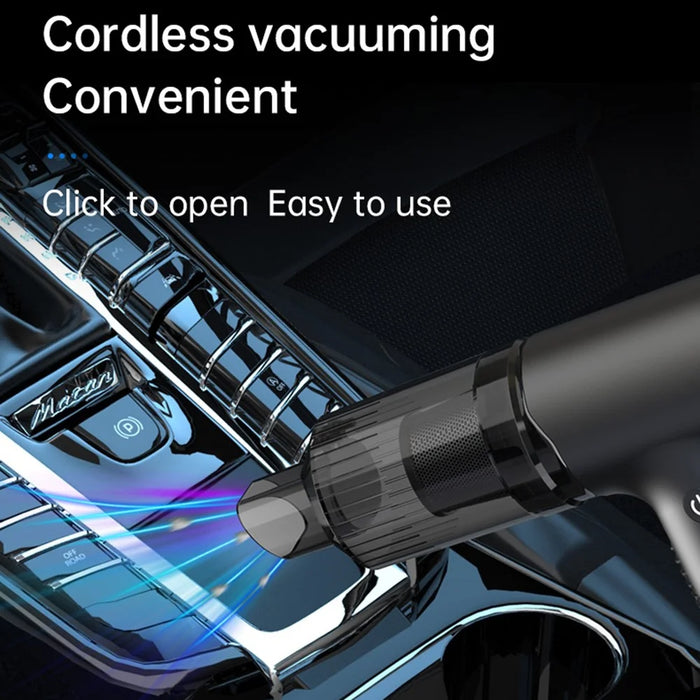 V16S Rechargeable Dust Blower Portable Handheld Car Vacuum Cleaner with 200ml Dust Box - 6