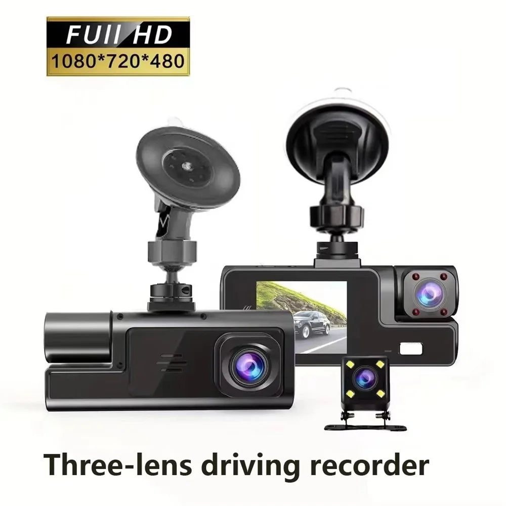 A22 1080P Triple Lens Car Driving Recorder Night Vision WiFi Dash Cam with Rearview Backup Camera - 5