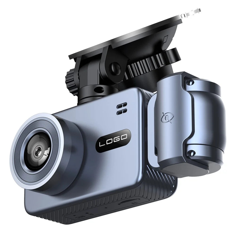 4K Dual Lens Dash Cam Night Vision WiFi Car DVR Front and Inside Camera Recorder with 360 Degree Rotatable Lens - 2