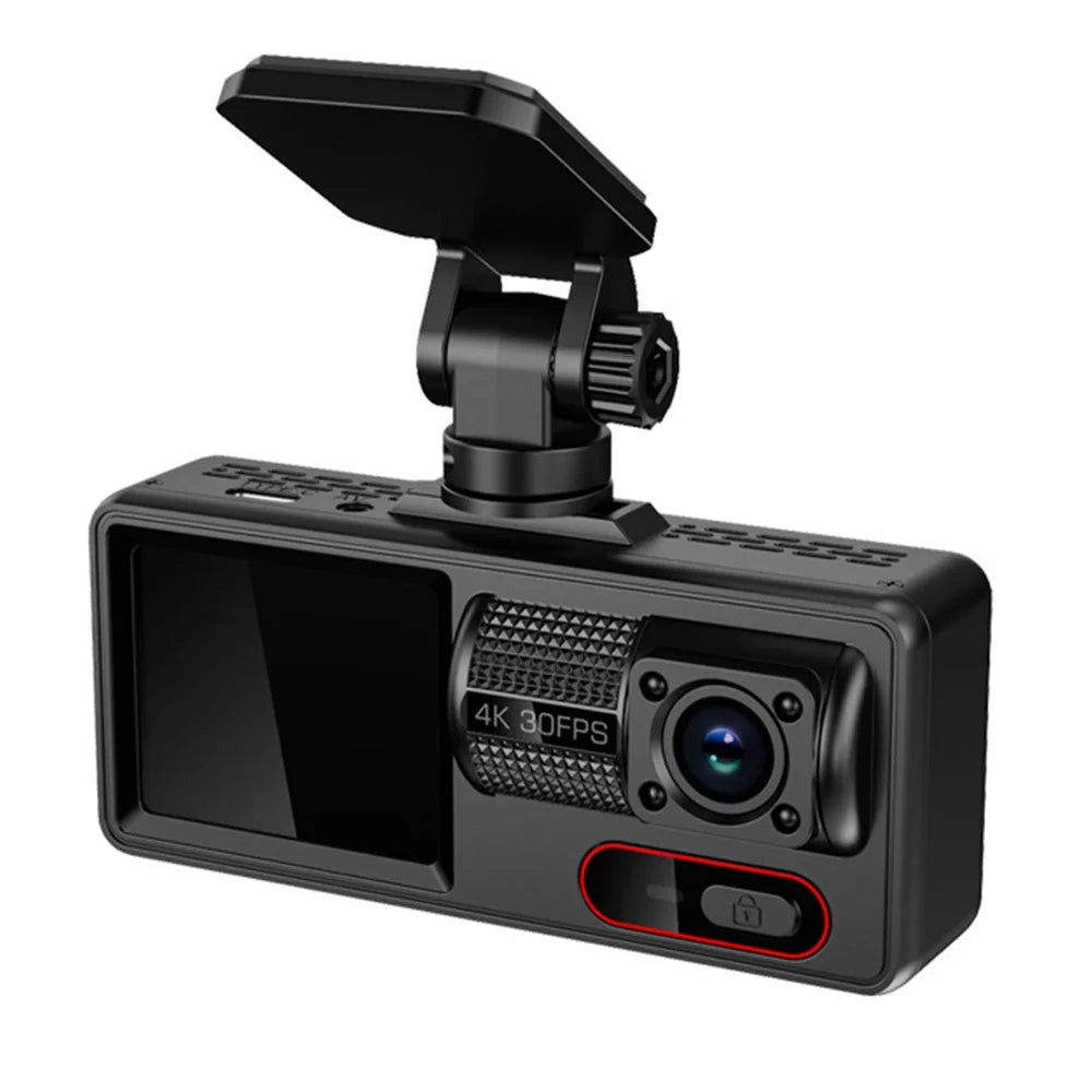 HD 1080P Triple Channel Dash Cam Loop Recording WiFi Infrared Night Vision Car DVR - 1
