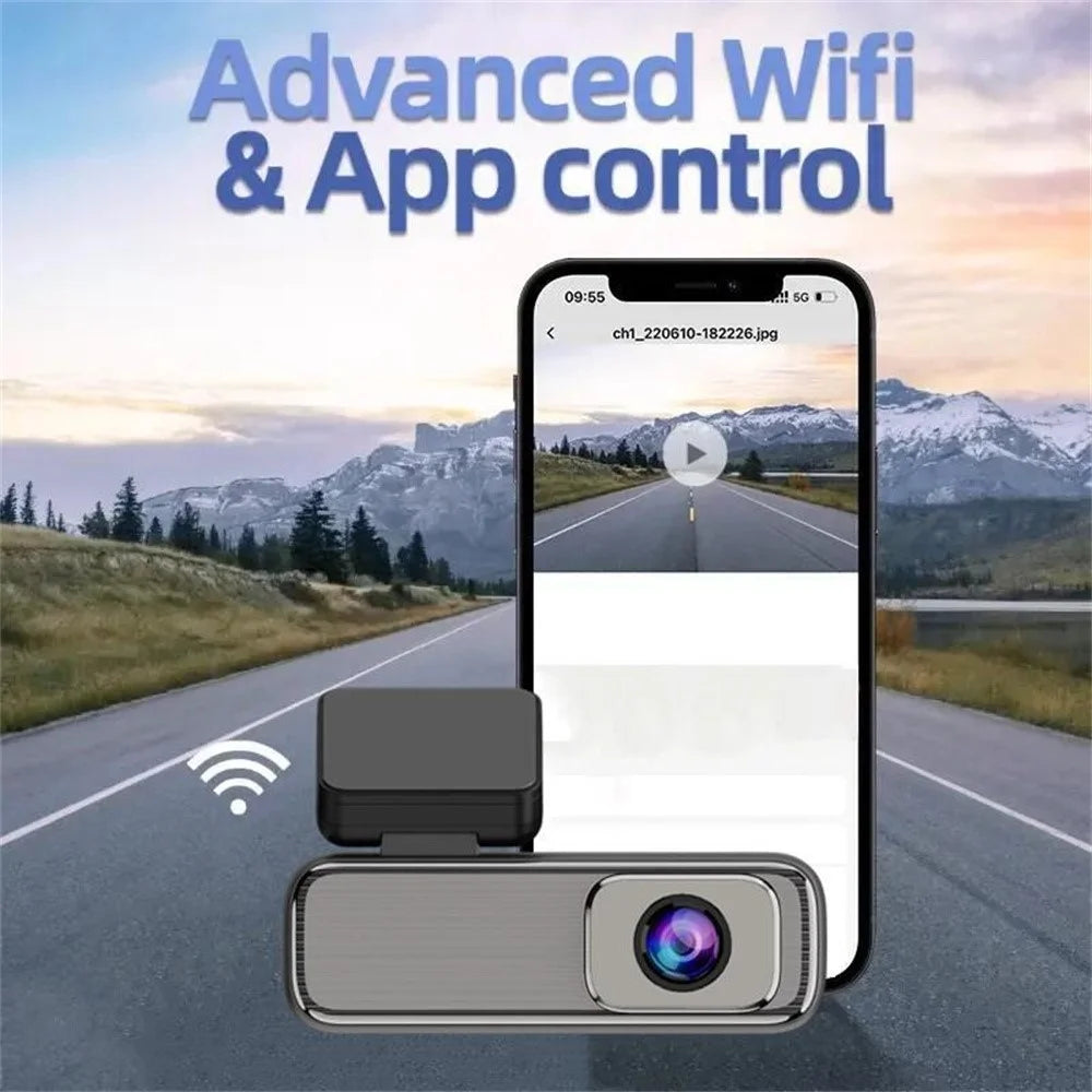 Q6 1.47 Inch Screen 2K Dual Lens Dash Cam Loop Recording WiFi Car Camera Night Vision Recorder - 2