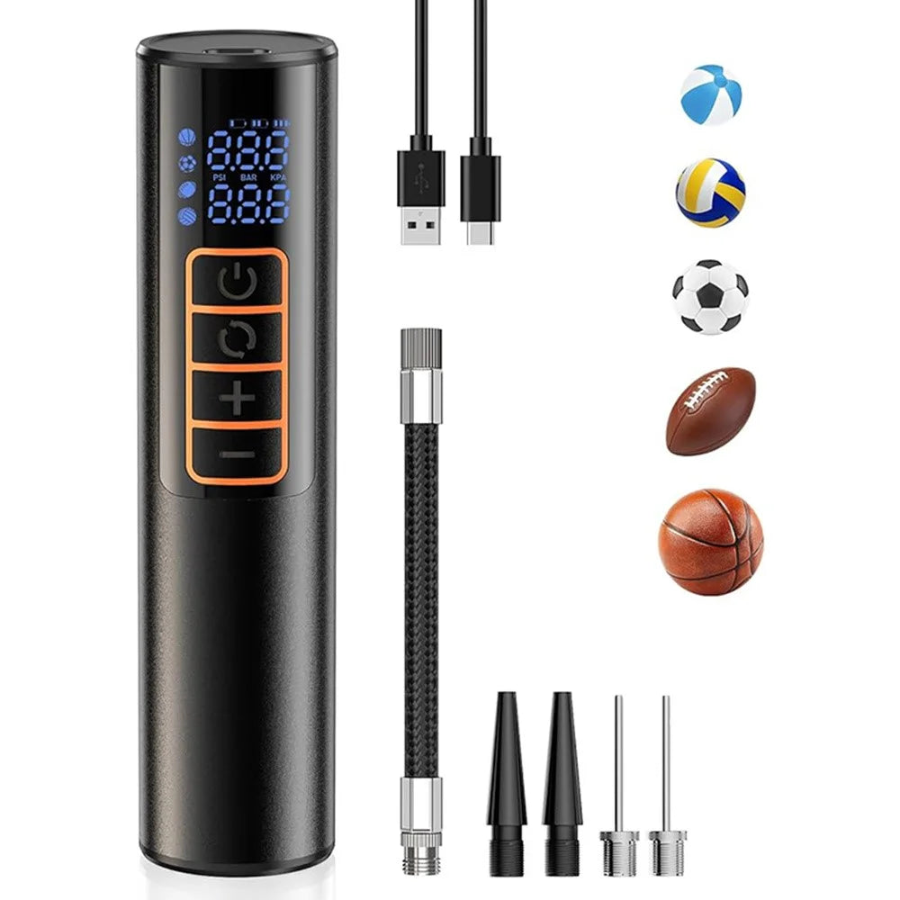 P101 Multifunction Portable Wireless Air Pump Digital Display Car Tire Inflator with LED Light - 1