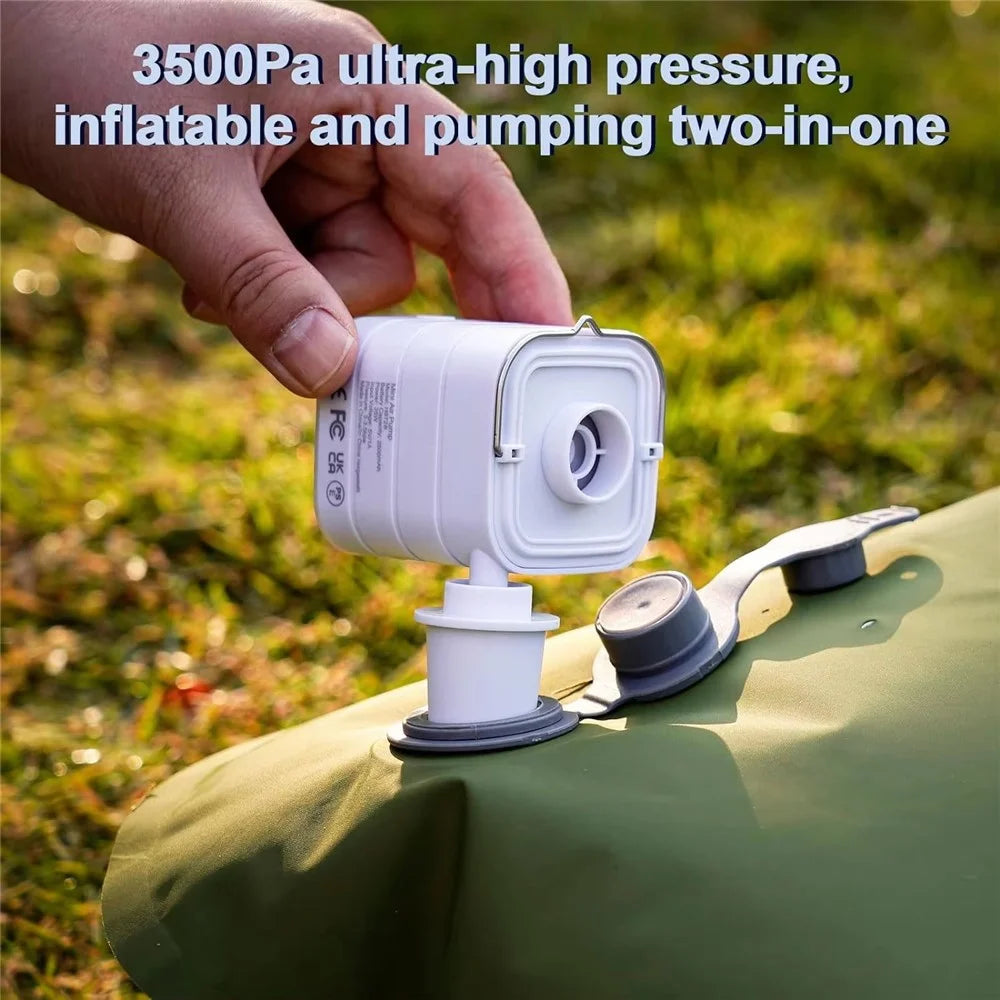 H9728 Portable Wireless Air Pump 35W 3.5kPa Rechargeable Electric Inflator Deflator for Swimming Rings Air Beds - 4