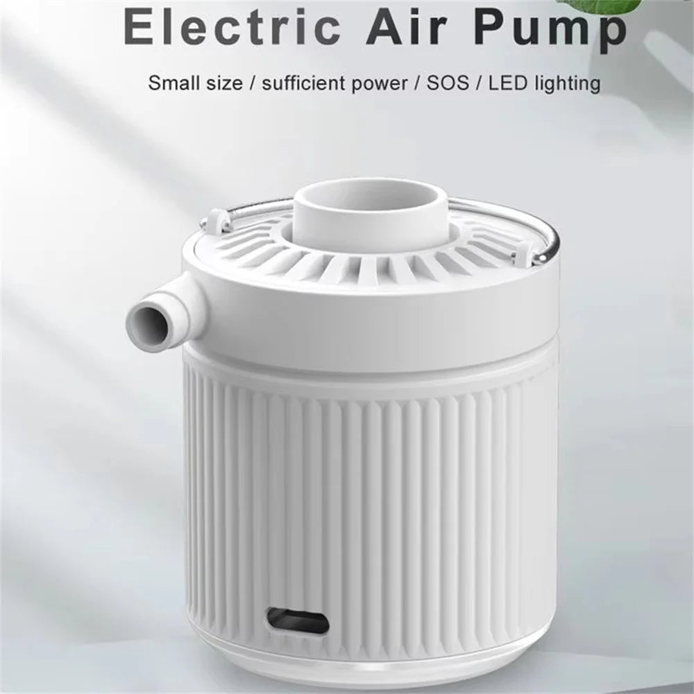 H9726 35W 3.5kPa Mini Electric Inflator with LED Light Portable Wireless Air Pump for Swimming Rings Air Beds - 2