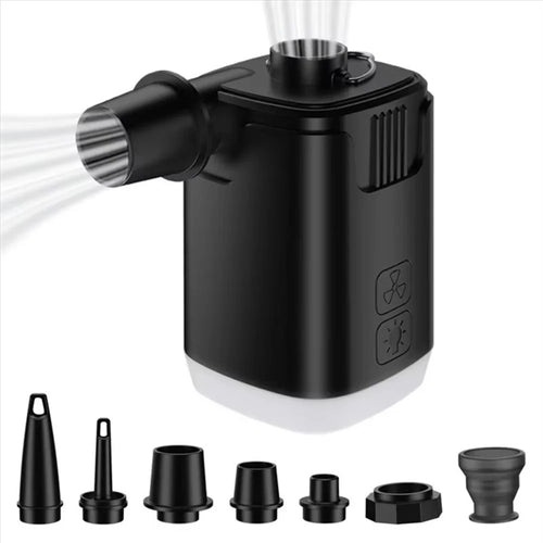 H9727 Multifunction Mini Inflator Portable Wireless Air Pump with LED Light and Power Bank Function - 1