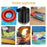 H9727 Multifunction Mini Inflator Portable Wireless Air Pump with LED Light and Power Bank Function - 6