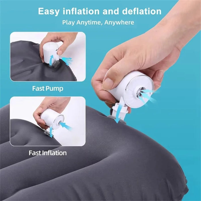 H9725 Portable Wireless Air Pump Rechargeable Electric Inflator Deflator for Swimming Rings / Air Beds - 2