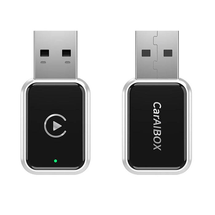 EC02 USB Mini Wired to Wireless CarPlay Box Android Auto 2 in 1 Car Connectivity Box - Silver - 1