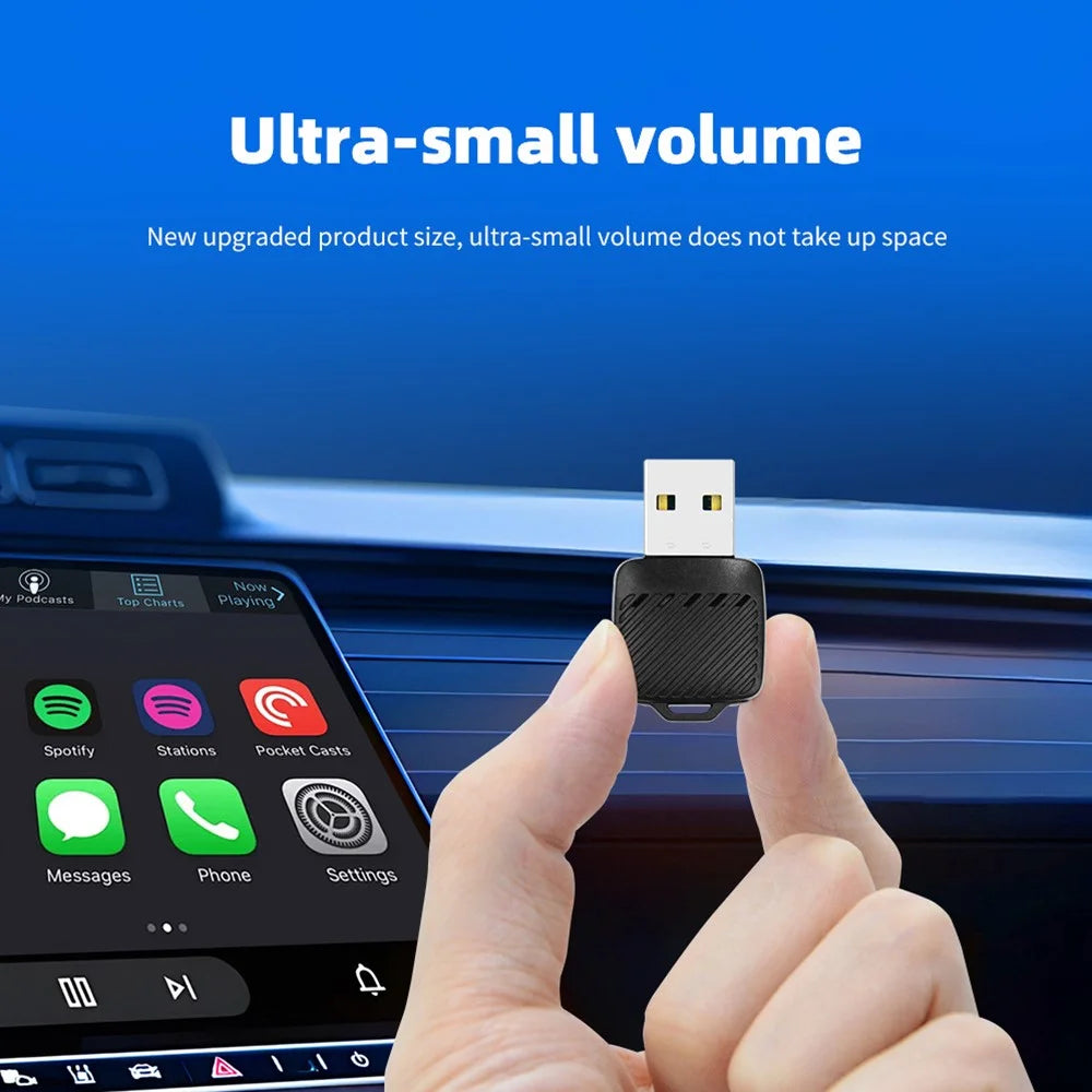 EC03 USB Mini Wired to Wireless CarPlay Box Android Auto 2 in 1 Car Connectivity Adapter - 5