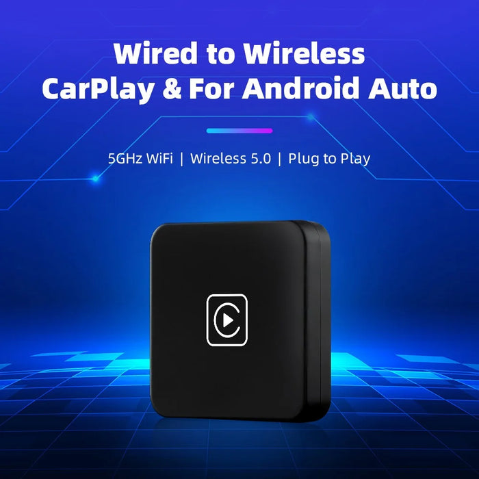 EC04 CarPlay Android Auto 2 in 1 Wireless Adapter Car Wired Systems Upgrade Smart Box - Black - 3