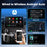 EC09-SI-C USB Mini Wired to Wireless CarPlay Android Auto Adapter 2 in 1 Car Connectivity Box - Silver - 4