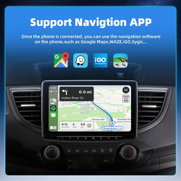 EC09-SI-C USB Mini Wired to Wireless CarPlay Android Auto Adapter 2 in 1 Car Connectivity Box - Silver - 6