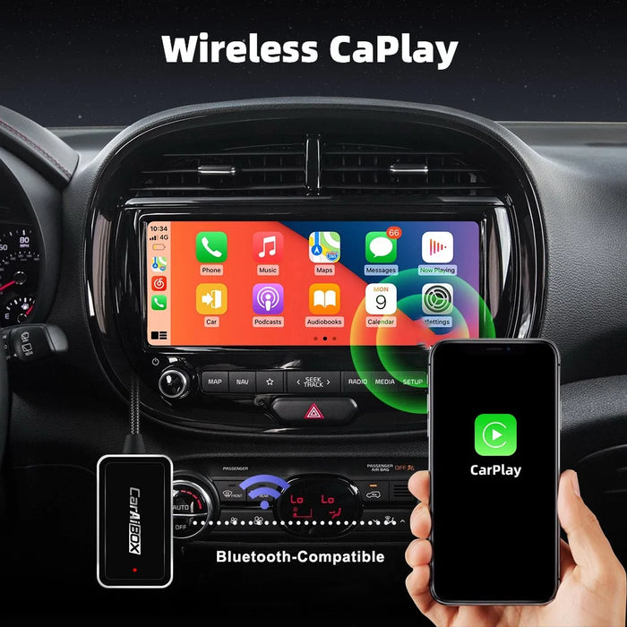 EC09-X-C Carplay Android Auto Box 2 in 1 Wired to Wireless Vehicle Connectivity Converter - 3