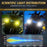 SK2 2Pcs 6 Modes Dual Lens Motorcycle LED Spotlight High Low Beam Headlight with Control Wire Kit - 5