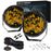 E7 Plus 2Pcs 7 Inch Car Daytime Running Light Side Flash Spotlight Waterproof Motorcycle LED Headlight - Yellow Light - 1