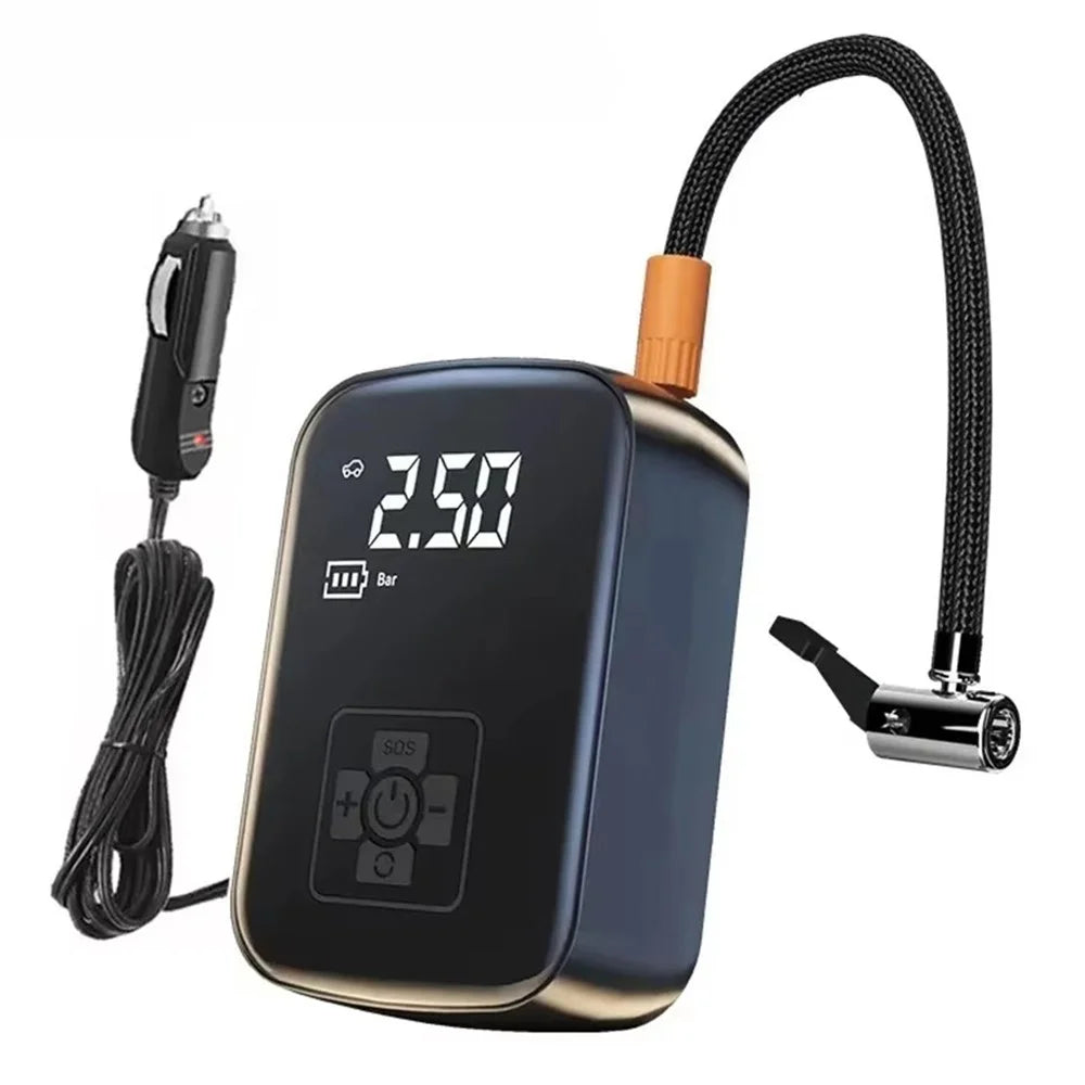 100W 150PSI Car Tire Inflator Digital Display Portable Electric Air Compressor for Motorcycle / Bike / Ball - 1