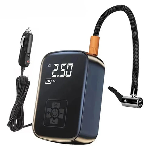 100W 150PSI Car Tire Inflator Digital Display Portable Electric Air Compressor for Motorcycle / Bike / Ball - 1