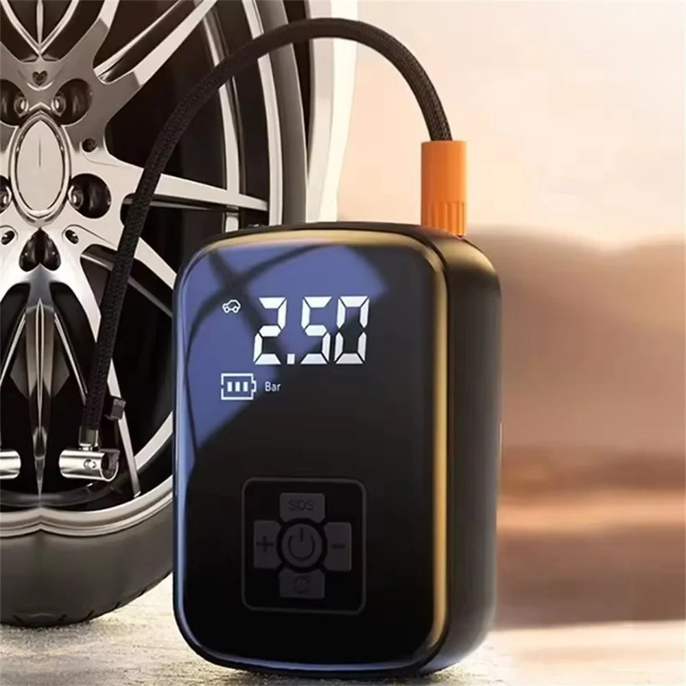 100W 150PSI Car Tire Inflator Digital Display Portable Electric Air Compressor for Motorcycle / Bike / Ball - 2
