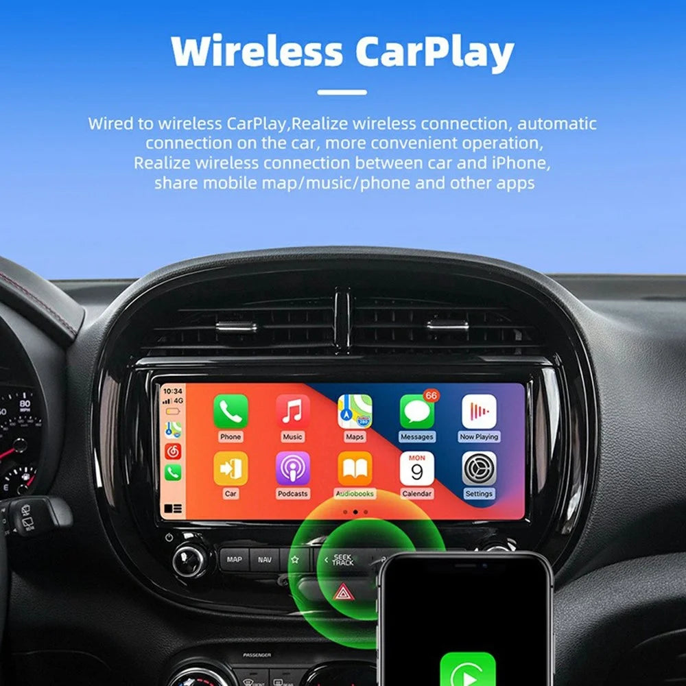 USB Mini Wireless CarPlay Android Auto 2 in 1 Adapter for Built-In Carplay / Android Auto Vehicles - 2