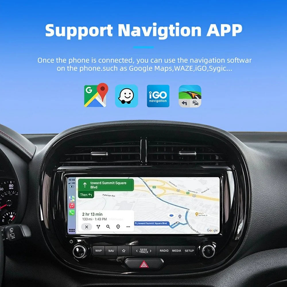 USB Mini Wireless CarPlay Android Auto 2 in 1 Adapter for Built-In Carplay / Android Auto Vehicles - 7