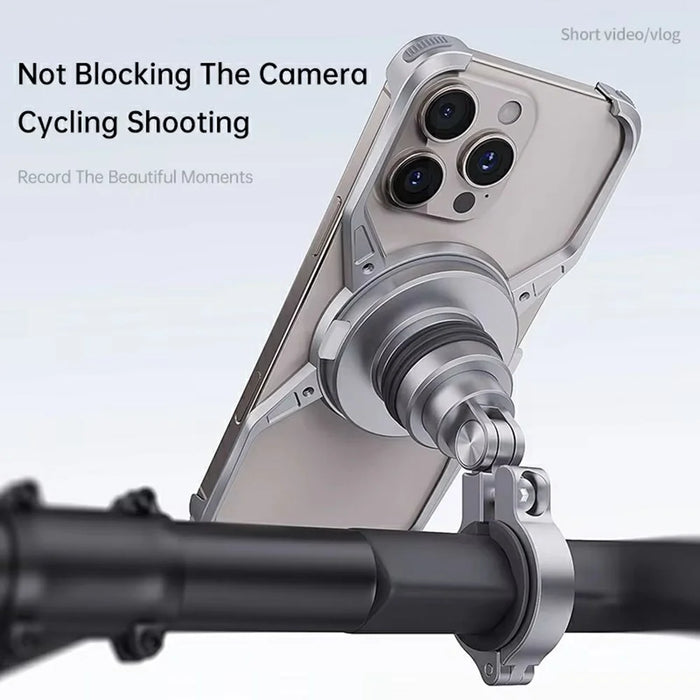Z10 For iPhone 16 Pro Max Motorcycle Mount Magnetic Phone Holder Anti Shake Cycling Bracket - 6