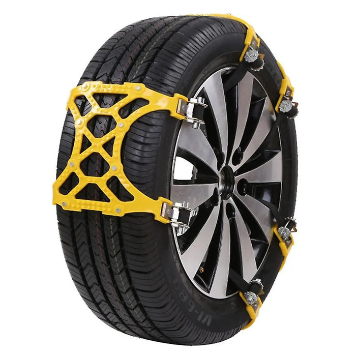 6Pcs Winter Car Tire Snow Chains Anti Skid Automotive Tire Wheels Chains Safety Traction Chains - 2