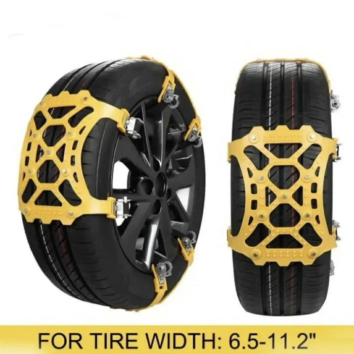 6Pcs Winter Car Tire Snow Chains Anti Skid Automotive Tire Wheels Chains Safety Traction Chains - 3