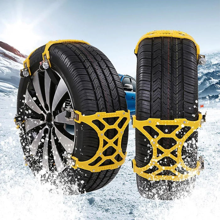 6Pcs Winter Car Tire Snow Chains Anti Skid Automotive Tire Wheels Chains Safety Traction Chains - 4