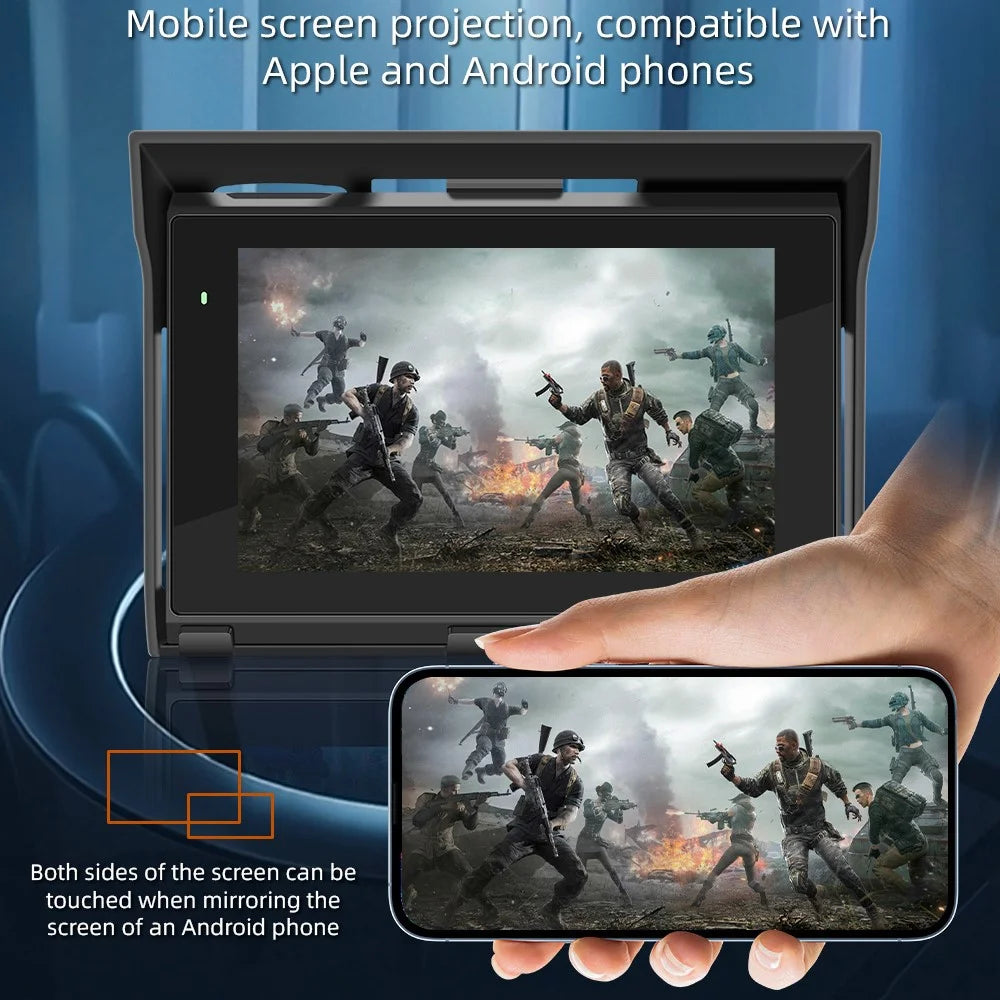 B5350 5 Inch Touch Screen Motorcycle MP5 Player Waterproof Bluetooth-compatible Dash Cam Wireless CarPlay - 5