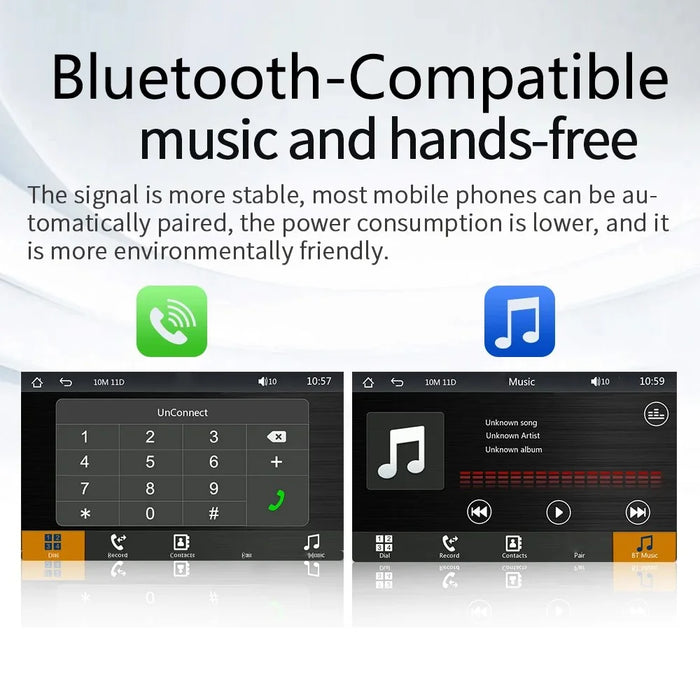 B600A 7 Inch Portable Wireless CarPlay with AHD Function Multiple Media Support Car MP5 Player (No Camera) - 6