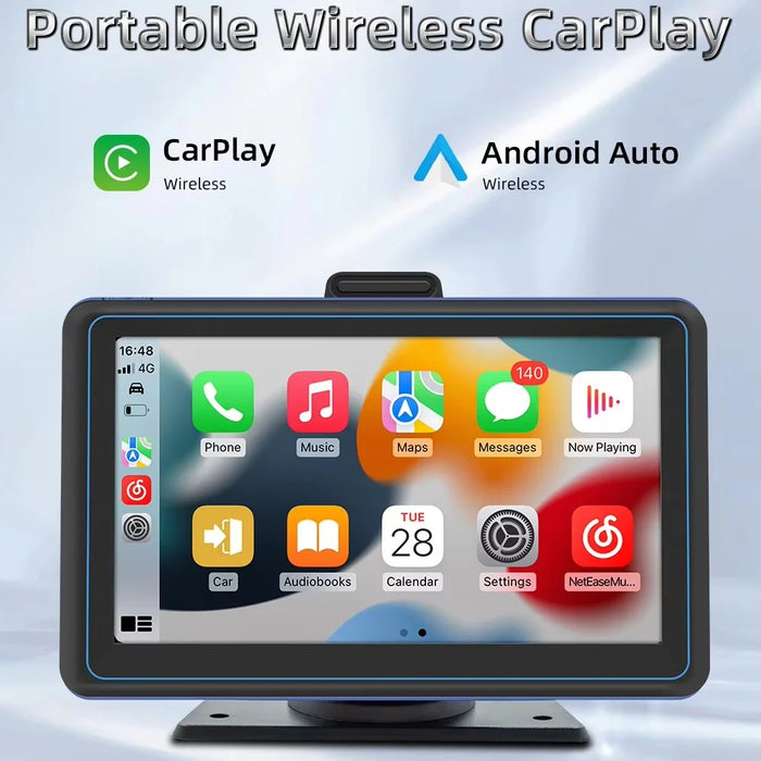 B5307 Wireless CarPlay 7 Inch HD Screen Portable Car Navigation Bluetooth-compatible MP5 Player - 3