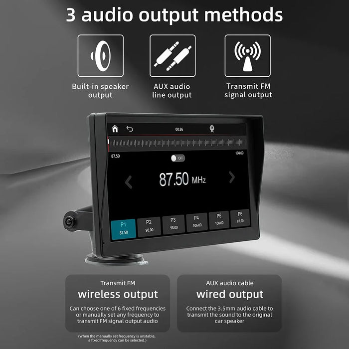 B5590R 9 Inch Wireless CarPlay Bluetooth-compatible MP5 Player Car Multimedia System Built In Driving Recorder - 4