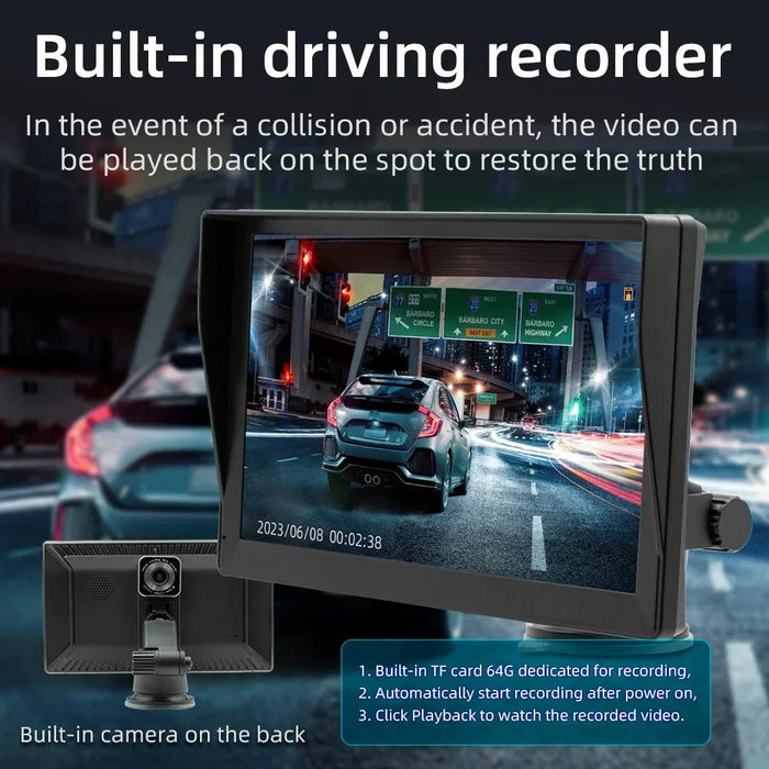 B5590R 9 Inch Wireless CarPlay Bluetooth-compatible MP5 Player Car Multimedia System Built In Driving Recorder - 5