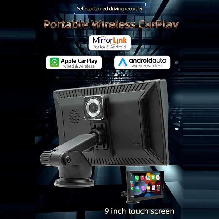 B5590R 9 Inch Wireless CarPlay Bluetooth-compatible MP5 Player Car Multimedia System Built In Driving Recorder - 6
